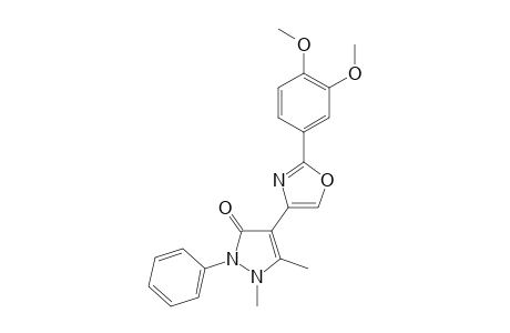 4-(2-(3,4-dimethoxyphenyl)oxazol-4-yl)-2,3-dimethyl-1-phenyl-3-pyrazolin-5-one