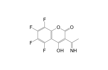 3-ethanimidoyl-5,6,7,8-tetrafluoro-4-hydroxy-2H-chromen-2-one