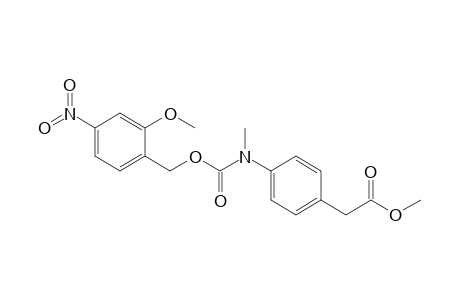 2-[4-[(2-methoxy-4-nitro-benzyl)oxycarbonyl-methyl-amino]phenyl]acetic acid methyl ester