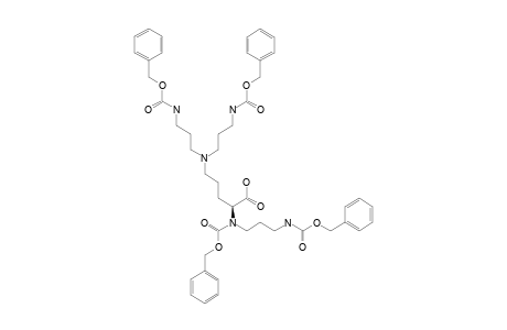 N(ALPHA)-BENZYLOXYCARBONYL-N,N,N'-TRIS-(BENZYLOXYCARBONYL-3-AMINOPROPYL)-L-ORNITHINE