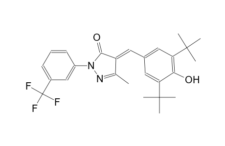 (4E)-4-(3,5-ditert-butyl-4-hydroxybenzylidene)-5-methyl-2-[3-(trifluoromethyl)phenyl]-2,4-dihydro-3H-pyrazol-3-one