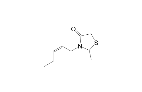 2-Methyl-3-(2-cis-pentenyl)-4-thiazolidinone