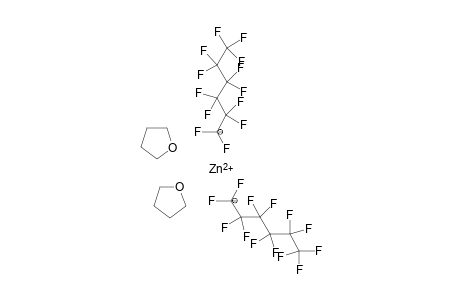 Zinc(II) bis[1,1,1,2,2,3,3,4,4,5,5,6,6-tridecafluorohexane]ditetrahydrofuran