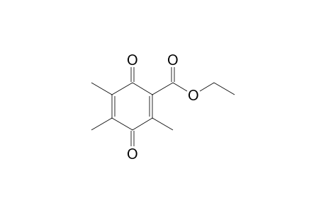 Ethyl 3,5,6-trimethyl-p-benzoquinone-2-carboxylate