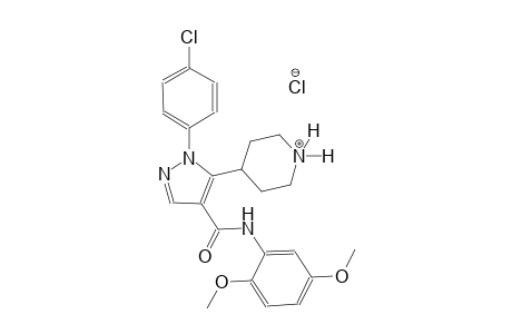 piperidinium, 4-[1-(4-chlorophenyl)-4-[[(2,5-dimethoxyphenyl)amino]carbonyl]-1H-pyrazol-5-yl]-, chloride