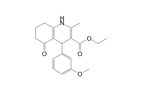 ethyl 4-(3-methoxyphenyl)-2-methyl-5-oxo-1,4,5,6,7,8-hexahydro-3-quinolinecarboxylate