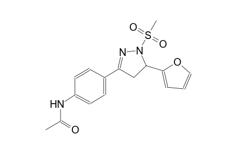 acetamide, N-[4-[5-(2-furanyl)-4,5-dihydro-1-(methylsulfonyl)-1H-pyrazol-3-yl]phenyl]-