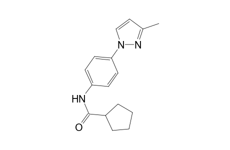 Cyclopentanecarboxamide, N-[4-(3-methyl-1H-pyrazol-1-yl)phenyl]-