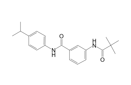 3-(2,2-dimethylpropanoylamino)-N-(4-isopropylphenyl)benzamide