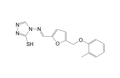 4-[((E)-{5-[(2-methylphenoxy)methyl]-2-furyl}methylidene)amino]-4H-1,2,4-triazole-3-thiol