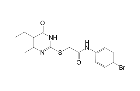 N-(4-bromophenyl)-2-[(5-ethyl-4-keto-6-methyl-1H-pyrimidin-2-yl)thio]acetamide