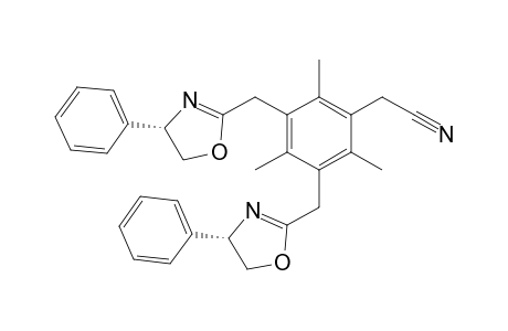 2-[2,4,6-trimethyl-3,5-bis[[(4S)-4-phenyl-2-oxazolin-2-yl]methyl]phenyl]acetonitrile