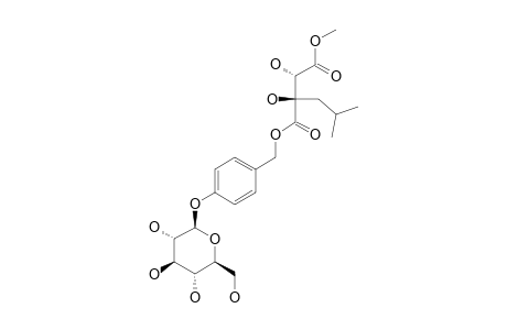 (-)-(2-R,3-S)-1-(4-BETA-D-GLUCOPYRANOSYLOXYBENZYL)-4-METHYL-2-ISOBUTYLTARTRATE