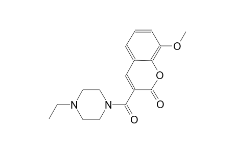 3-[(4-ethyl-1-piperazinyl)carbonyl]-8-methoxy-2H-chromen-2-one