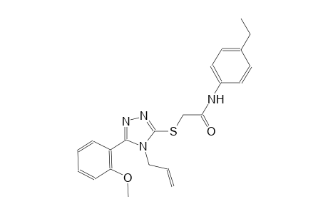 2-{[4-allyl-5-(2-methoxyphenyl)-4H-1,2,4-triazol-3-yl]sulfanyl}-N-(4-ethylphenyl)acetamide