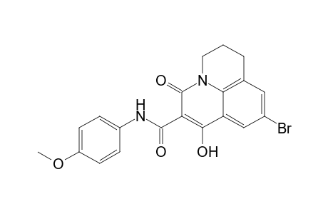9-Bromo-7-hydroxy-N-(4-methoxyphenyl)-5-oxo-2,3-dihydro-1H,5H-pyrido[3.2.1-ij]quinoline-6-carboxamide