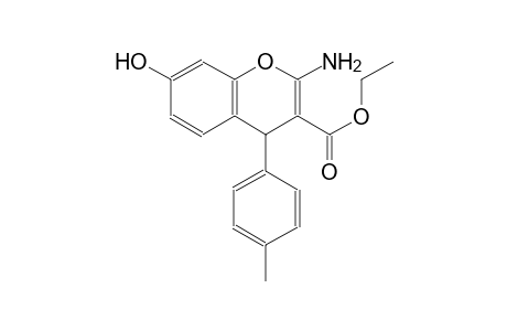 ethyl 2-amino-7-hydroxy-4-(4-methylphenyl)-4H-chromene-3-carboxylate