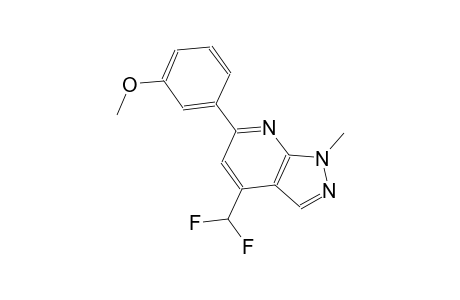 1H-pyrazolo[3,4-b]pyridine, 4-(difluoromethyl)-6-(3-methoxyphenyl)-1-methyl-