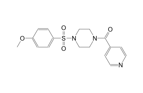 1-isonicotinoyl-4-[(4-methoxyphenyl)sulfonyl]piperazine
