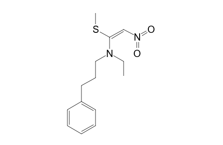 1-(N-ETHYL-3-PHENYLPROPYLAMINO)-1-(METHYLTHIO)-2-NITROETHENE