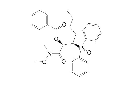 (2R*,3R*)-2-Benzoyloxy-3-diphenylphosphinoyl-N-methoxy-N-methylheptanamide