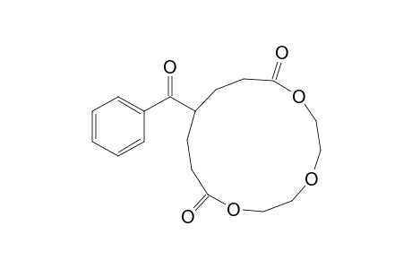 11-(phenylcarbonyl)-1,4,7-trioxacyclotetradecane-8,14-dione