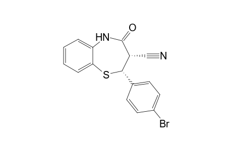 3-Cyano-2,3-dihydro-2-(p-bromophenyl)-1,5-benzothiazepin-4(5H)-one