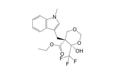 (4R,5R)-Ethyl 4-hydroxy-5-((1-methyl-1H-indol-3-yl)methyl)-4-(trifluoromethyl)-1,3-dioxane-5-carboxylate