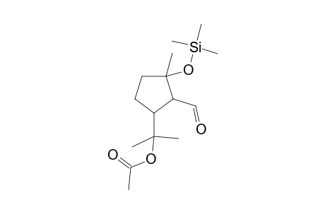 2-(2-formyl-3-methyl-3-trimethylsilyloxycyclopentyl)propan-2-yl acetate