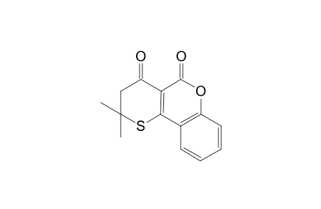 2,2-Dimethyl-2,3-dihydro-4,5-dioxothiapyrano[2,3-c]-1-benzopyran