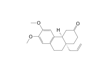 (4aS,10aR)-10a-allyl-6,7-dimethoxy-1,2,4,4a,10,10a-hexahydrophenanthren-3(9H)-one