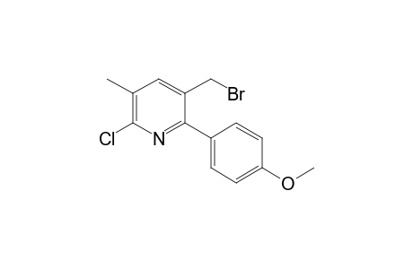 3-Bromomethyl-6-chloro-2-(4-methoxyphenyl)-5-methylpyridine