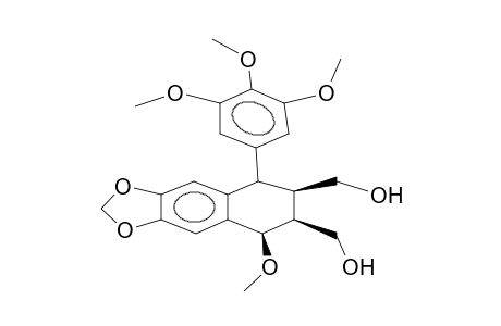 2,3-DIHYROXYMETHYL-1-METHOXY-6,7-METHYLENDIOXY-4-(3,4,5-TRIMETHOXYPHENYL)-TETRAHYDRONAPHTHALENE