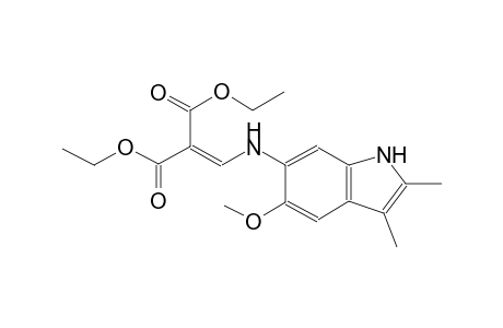 propanedioic acid, 2-[[(5-methoxy-2,3-dimethyl-1H-indol-6-yl)amino]methylene]-, diethyl ester