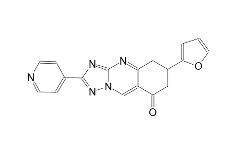 6-(2-furyl)-2-(4-pyridinyl)-6,7-dihydro[1,2,4]triazolo[5,1-b]quinazolin-8(5H)-one