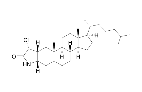 3'-.alpha.-Chloro-2'-oxopyrrolidino[4',5':2,3](2R,3S)-5.alpha.-cholestane
