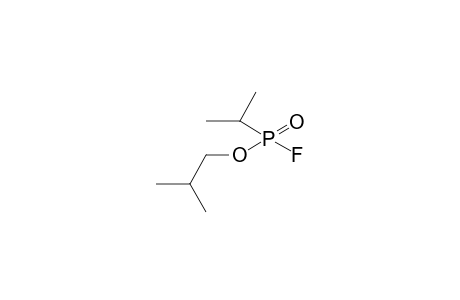 Phosphonofluoridic acid, (1-methylethyl)-, 2-methylpropyl ester