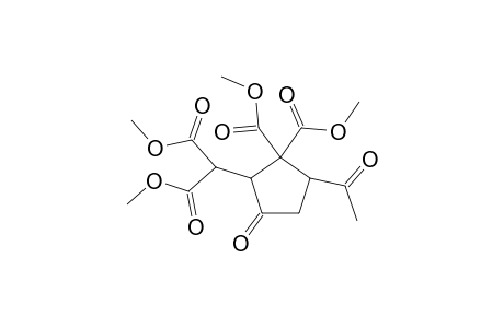 Cyclopentanone-2-acetic acid, 4-acetyl-.alpha.,3,3-tris(methoxycarbonyl)-, methyl ester