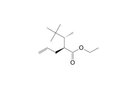 (2S)-2-[(1R)-1,2,2-trimethylpropyl]pent-4-enoic acid ethyl ester