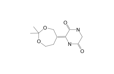 (E)-3-(4,4-DIMETHYL-3,5-DIOXOCYCLOHEPTYLIDENE)-2,5-PIPERAZINEDIONE