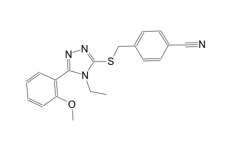 4-({[4-ethyl-5-(2-methoxyphenyl)-4H-1,2,4-triazol-3-yl]sulfanyl}methyl)benzonitrile