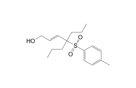 (E)-4-Propyl-4-tosyl-2-hepten-1-ol