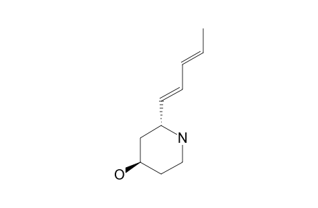 (2-R,4-R)-4-HYDROXY-2-(1,3-PENTA-DIENYL)-PIPERIDINE