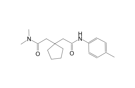 2-{1-[2-(dimethylamino)-2-oxoethyl]cyclopentyl}-N-(4-methylphenyl)acetamide