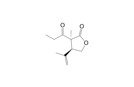 cis-4-Isopropenyl-3-methyl-3-propionyldihydrofuran-2-one