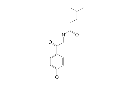 N-[2-(4-HYDROXYPHENYL)-2-OXOETHYL]-4-METHYLPENTANAMIDE