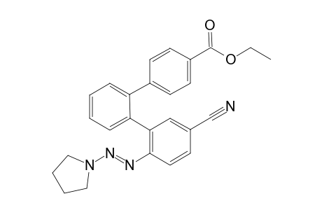 Ethyl (E)-5''-cyano-2''-(pyrrolidin-1-yldiazenyl)-[1,1':2',1''-terphenyl]-4-carboxylate