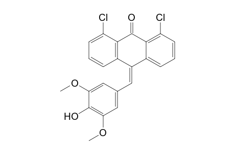 1,8-Dichloro-10-(4-hydroxy-3,5-dimethoxybenzylidene)-10H-anthracen-9-one