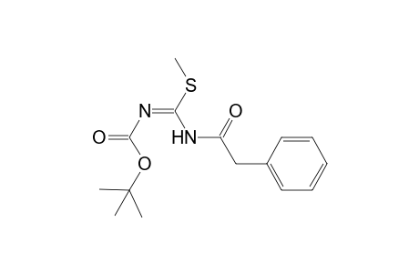 N-tert-Butoxycarbonyl-N'-(2-phenylacetyl)-S-methylisothiourea