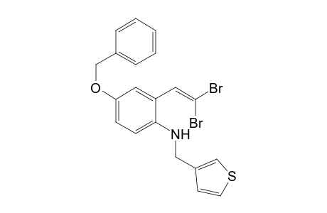 4-(benzyloxy)-2-(2,2-dibromovinyl)-N-(3-thienylmethyl)aniline